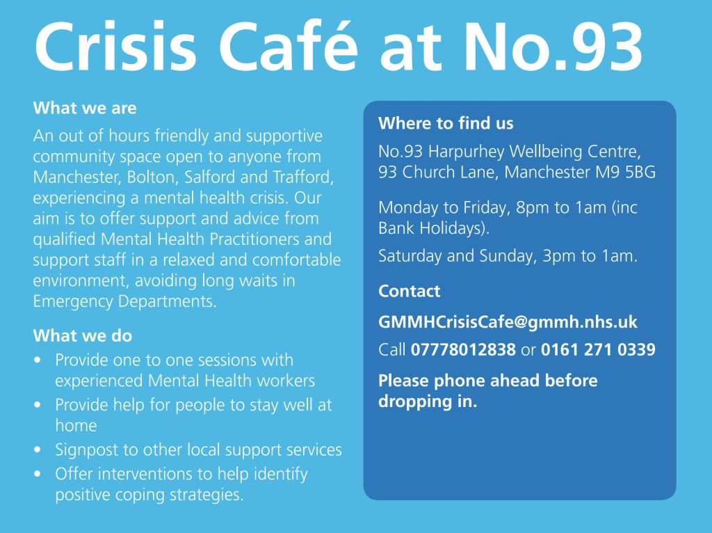 Crisis Cafe at No. 93